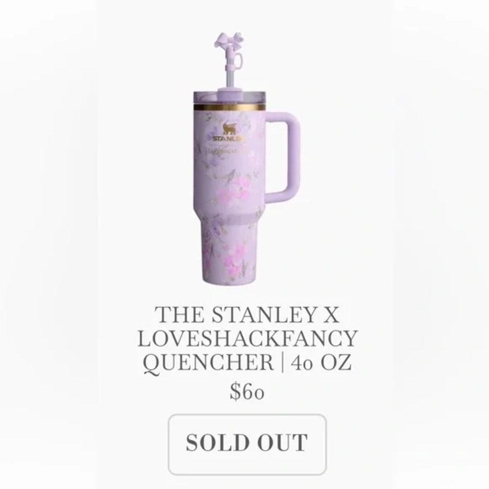 UNOPENED LoveShackFancy x Stanley HAPPY THOUGHTS